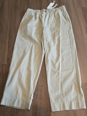 Buck Mason Light Beige Wide-Leg Trousers